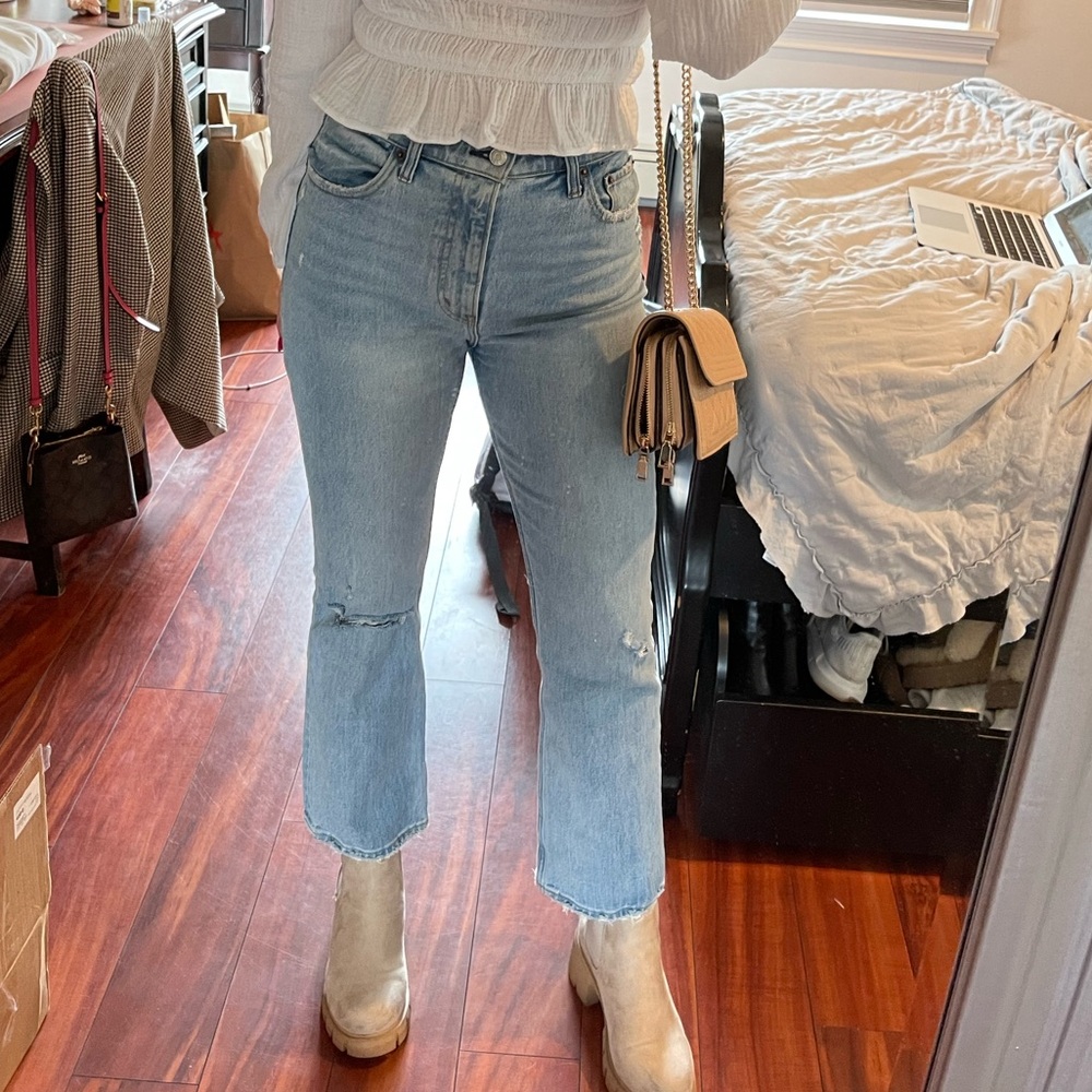 Abercrombie & Fitch Light Wash Straight Leg Jeans